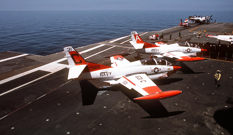 Illustration for article titled The Navy Finally Says Goodbye To The Tubby Little T-2 Buckeye Jet Trainer